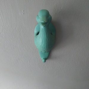 Vintage Bird Duck Wall Pocket Planter Unique Color